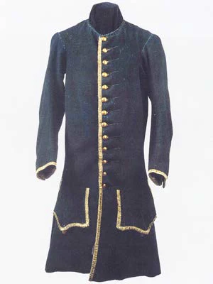 Камзол из гвардейского офицерского комплекта Петра I. 1720 г. ВИМАИВиВС. Инв. № 12/1605.