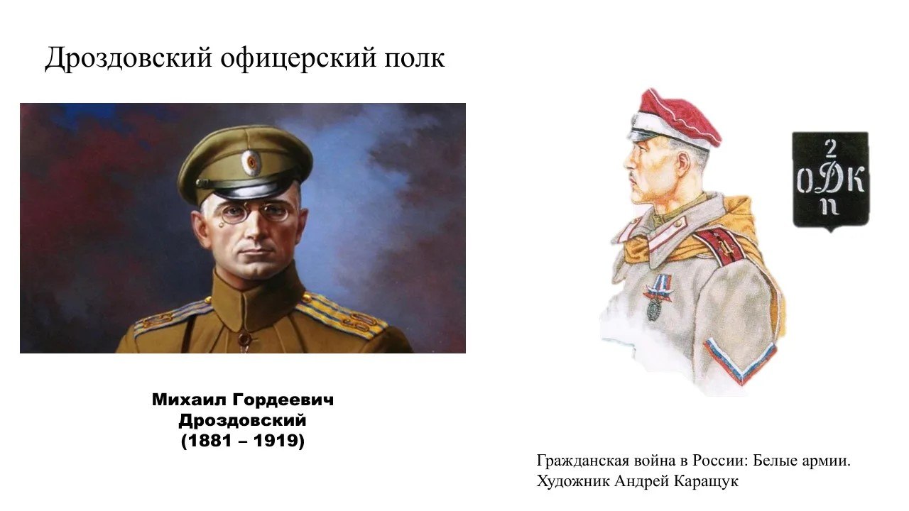 Цветные части Добровольческой армии — иллюстрация из исходной публикации