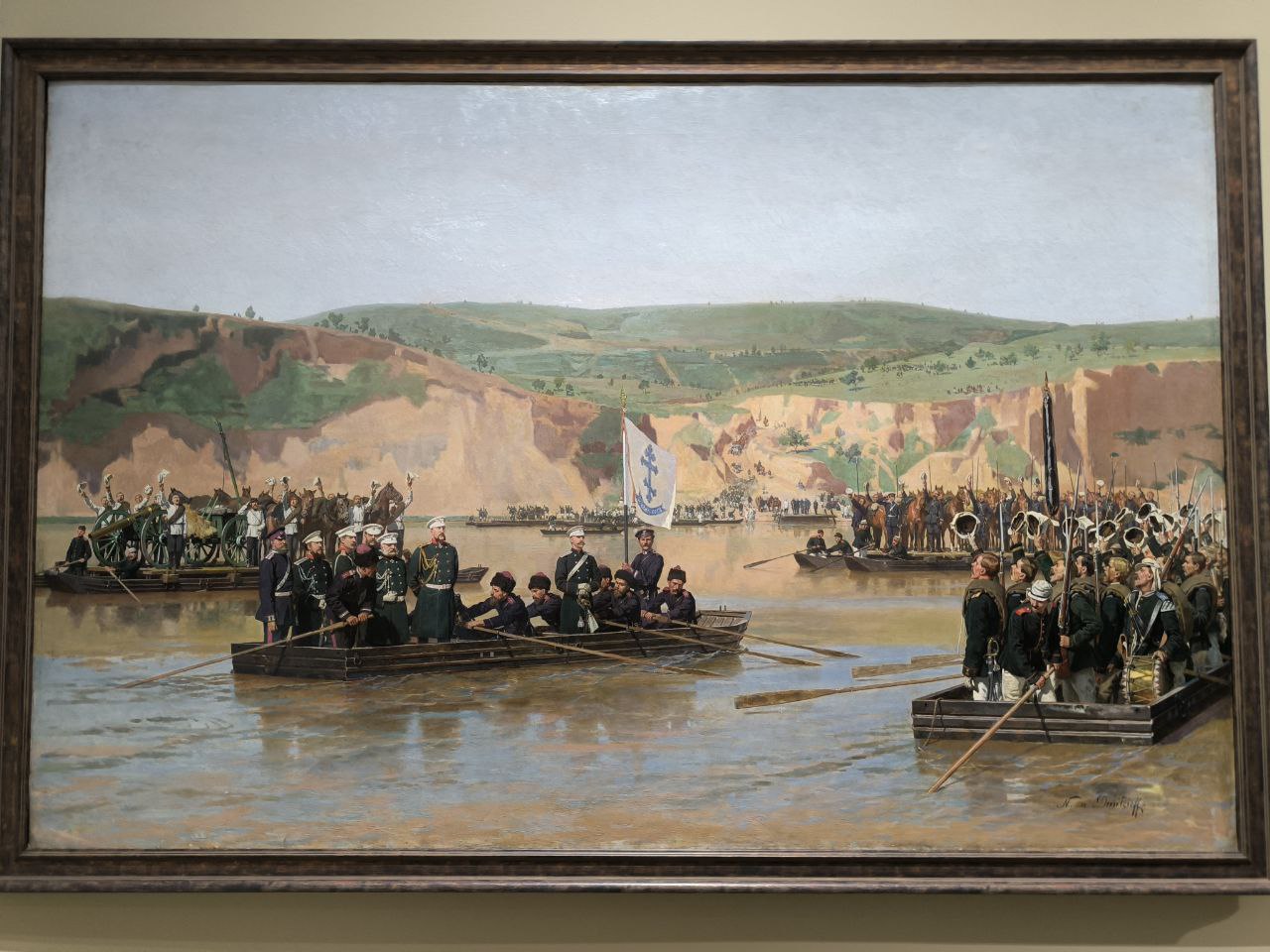 Н. Д. Дмитриев-Оренбургский. Переправа через Дунай, 1877 год