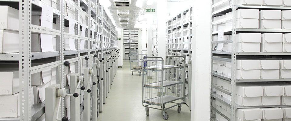 Хранилище документов в Архиве исторических служб государственной безопасности Венгрии (ÁBTL)
