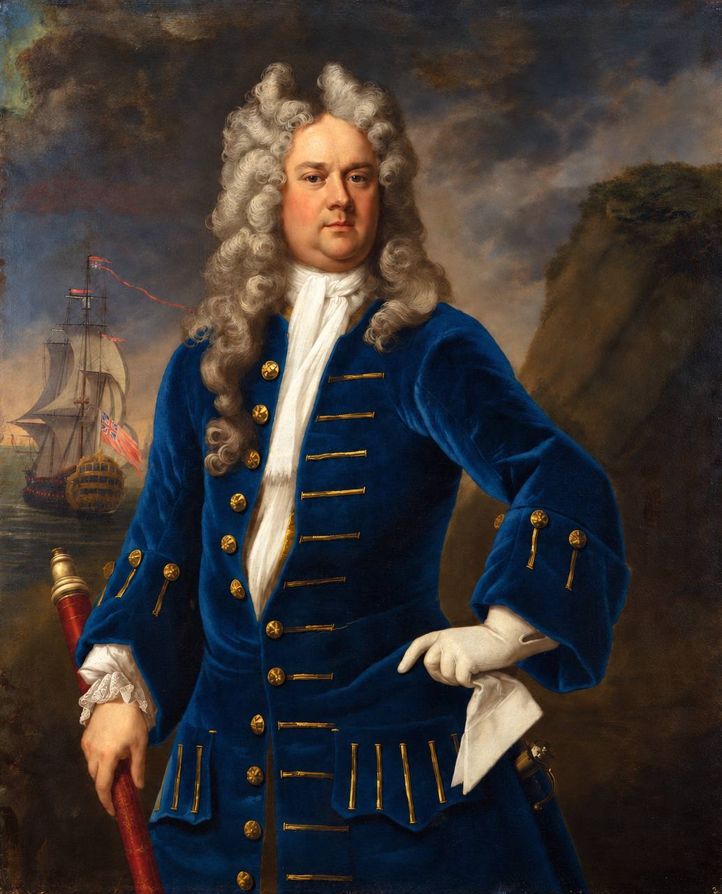 Михаэль Даль. Портрет капитана Роберта Харланда, 1707–1711